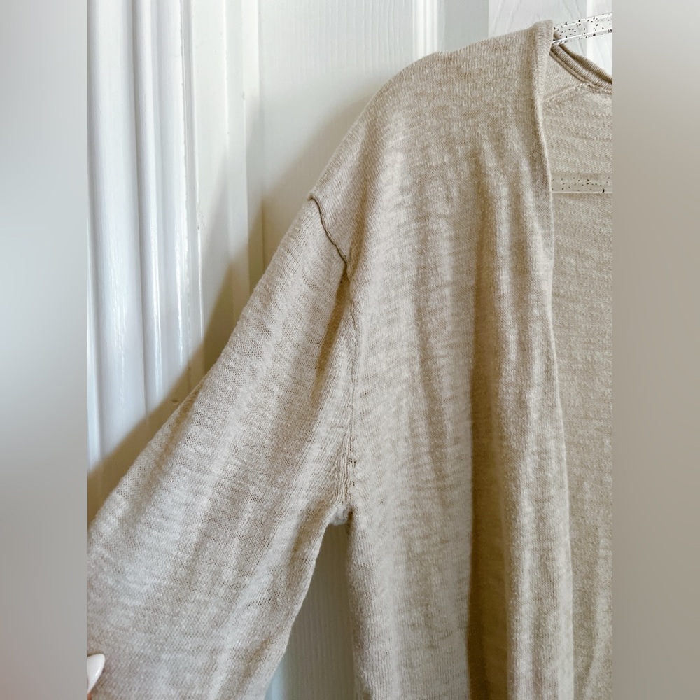Madewell XS Summer Ryder cardigan slouchy sweater long sleeve cream beige cotton - Picture 4 of 10